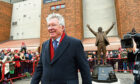 Sir Alex Ferguson in front of a new statue at Pittodrie. Photo: Craig Foy/SNS Group.