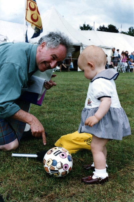 Robbie Shepherd at the Aboyne Highland Games