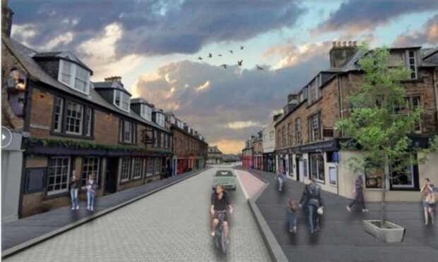 The newly proposed cycle route will form an extension to the council's Academy Street improvements.