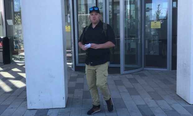 To go with story by Jenni Gee. McConville admitted racially aggravated behaviour and assault Picture shows; Brian McConville. Inverness Sheriff Court. Jenni Gee/DCT Media Date; 11/08/2022