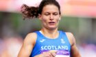 Scotland's Zoey Clark in action during Heat 3 of the women's 400m at Alexander Stadium.