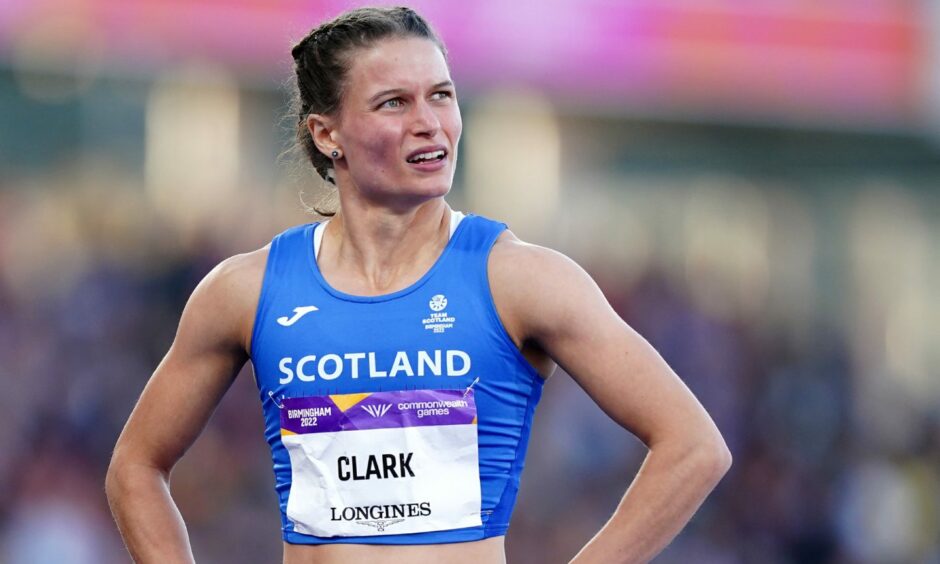Zoey Clark after her 400m semi-final at the Commonwealth Games.