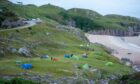 Ceannabeinne Beach, near Durness, with plenty of campers present. Photo: Andy Walker.