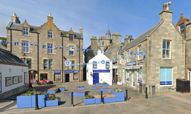 The incident happened in Lerwick's Harrison Square. Picture supplied by Google Maps.
