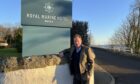 Highland Coast Hotels chairman David Whiteford standing by the Royal Marine Hotel Brora.