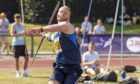 Greg Millar made it 10 javelin title wins in a row at Aberdeen Sports Village. Picture by Bobby Gavin