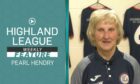 Long-serving Turriff United kit-lady Pearl Hendry