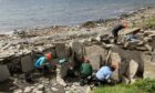 Teams of archeologists are excavating the Iron Age roundhouse at Swandro. Supplied by Stephen Dockrill