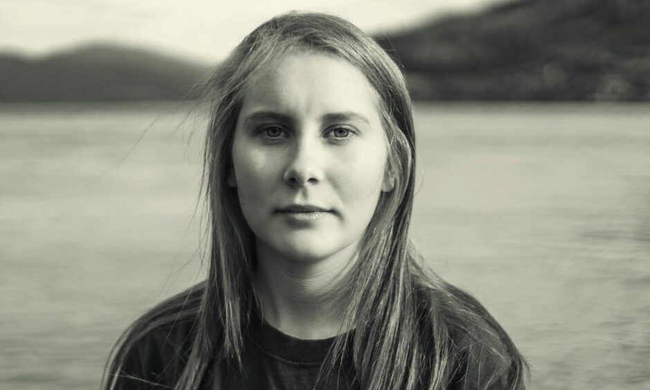 A portrait of Skye photographer, Isabelle Law, taken by Eamonn McCabe