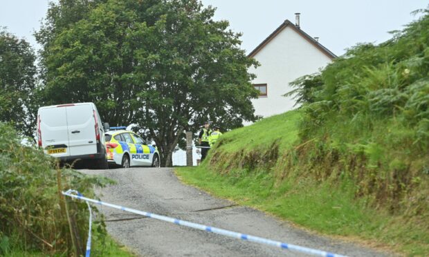 Police were called to the scene of shooting at Saasaig, Teangue, at about 9.30am on August 10. Picture: Jason Hedges/DC Thomson
