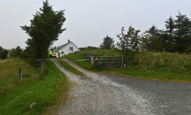 Police were called to the scene in Shetland.