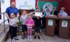 Children from Junior World in Nairn have raised £200 for charity by recycling the 'unrecyclable'.