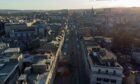 An aerial view of Union Street. Image: Kenny Elrick/DC Thomson.