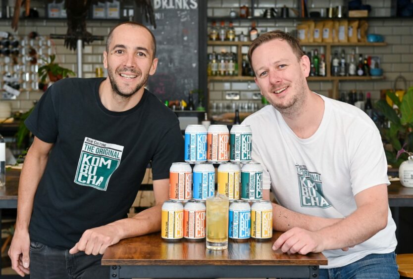 The owners of Raw Culture with a selection of beers that will be at Seafest Peterhead