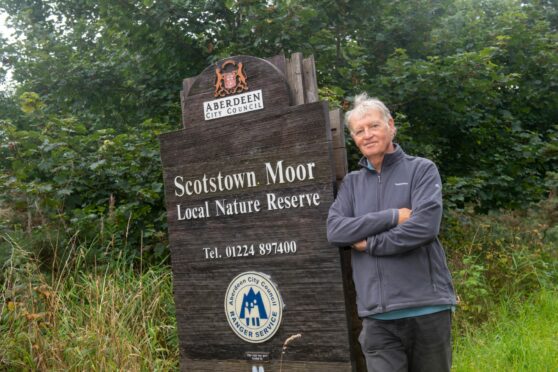 Roger Owen , chairman of the Aberdeen and Aberdeenshire group of the Scottish Wildlife Trust. He's concerned about Aberdeen City Council plans to plant 15,000 trees on Scotstown Moor, All photos: Kath Flannery.
