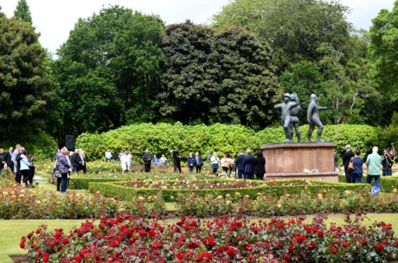The Piper Alpha garden roses are a tribute to the men who died in 1988. Picture by Kami Thomson / DC Thomson