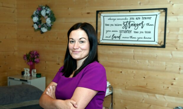 Beautiful business: Rose Currie followed her dreams to open up her own salon in her back garden in Bucksburn.