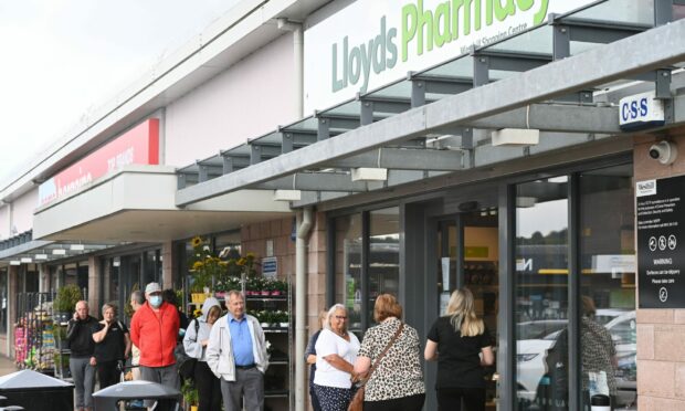 Customers have reported queueing for over two hours to collect their prescriptions. Photo by Kami Thomson/DC Thomson.