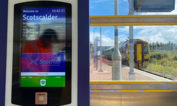Scotscalder request stop on the Far North Line. Picture supplied by Network Rail.