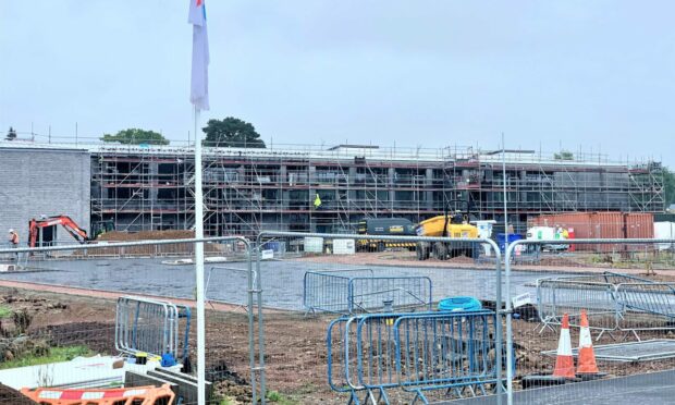 Ness Castle Primary School is still under construction, working towards an October opening date.