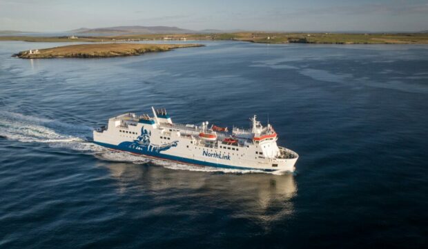 NorthLink Ferry at sea.