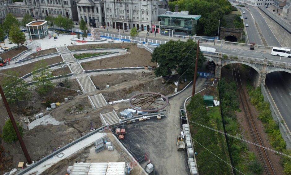 Union Terrace Gardens, across the road from the Trinity Centre in Aberdeen, could benefit from the Heddon Street style makeover, Mr Tinto told us. Picture by Paul Glendell/DCT Media.