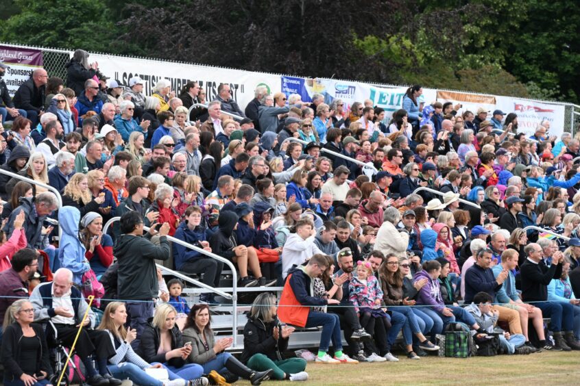 Thousands gathered in the village of Aboyne for the Highland Games.