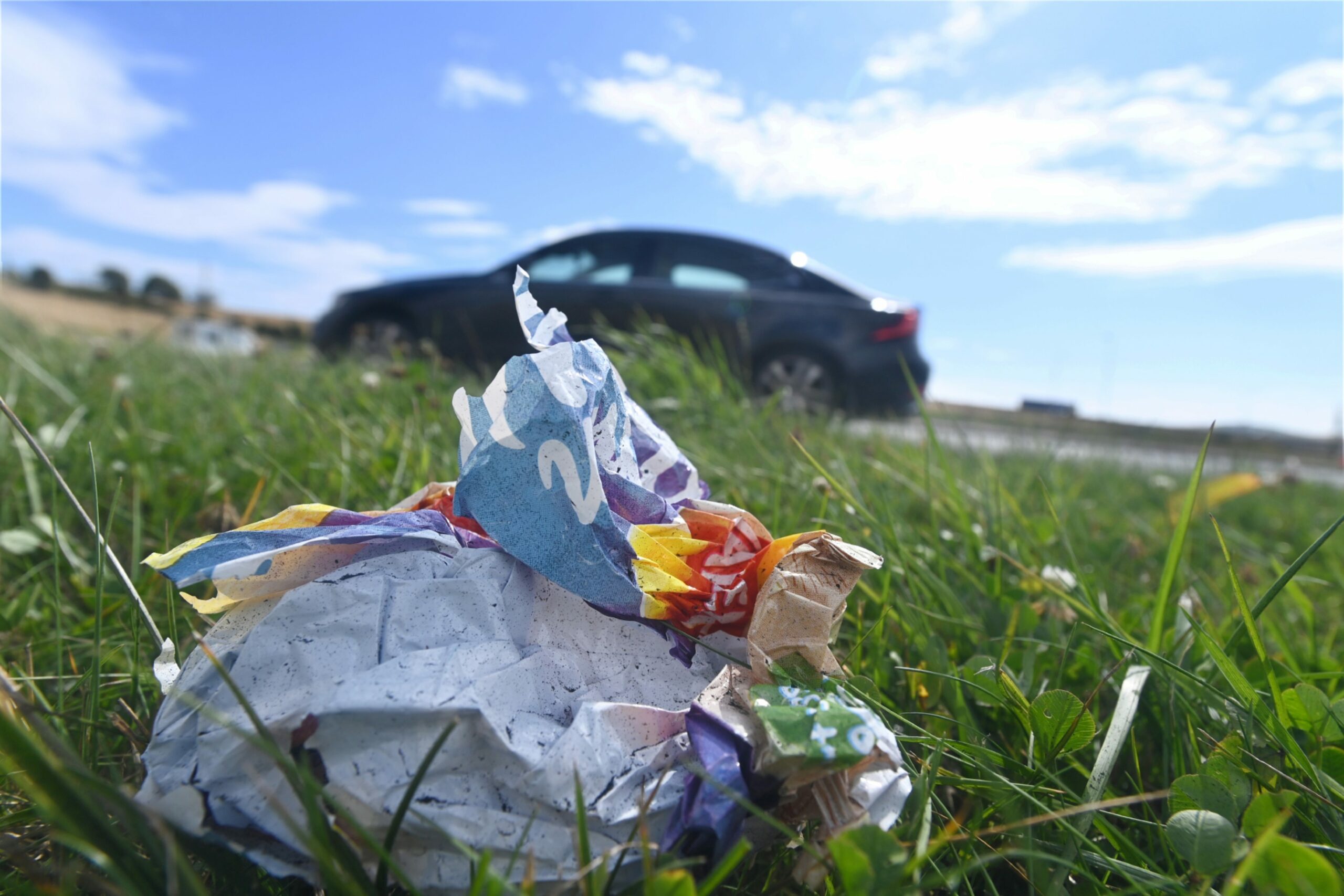 An example of litter on the AWPR 