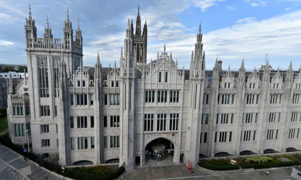 The Critical Mass cycling event will start outside Marischal College on Broad Street. Phoo: Kenny Elrick