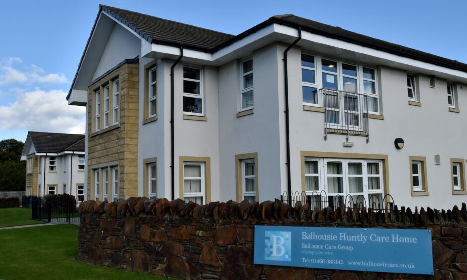 Huntly Care Home, one of 26 operated by Balhousie. Picture by Kenny Elrick