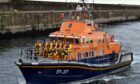 Buckie lifeboat was sent out to help yacht in distress. Picture by Kenny Elrick.