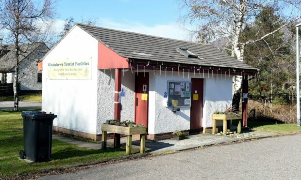 The public toilets at Kinlochewe are run by Community Out West. Picture by Sandy McCook/DC Thomson.