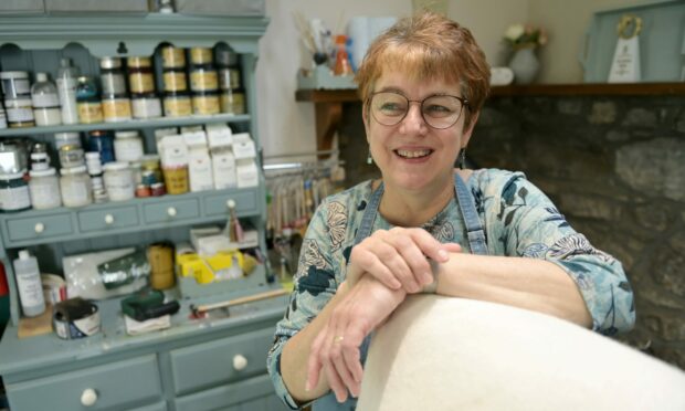 Marie Smith in her studio at her home in Glenlivet. Picture by Sandy McCook.