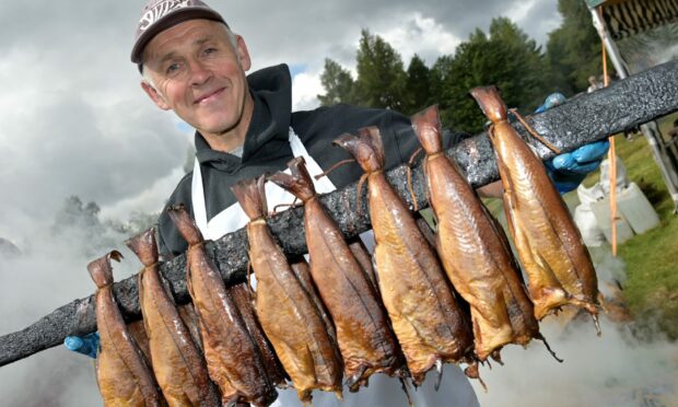 Ian Spink of Arbroath with his Original Smokies from Arbroath. Picture by Sandy McCook