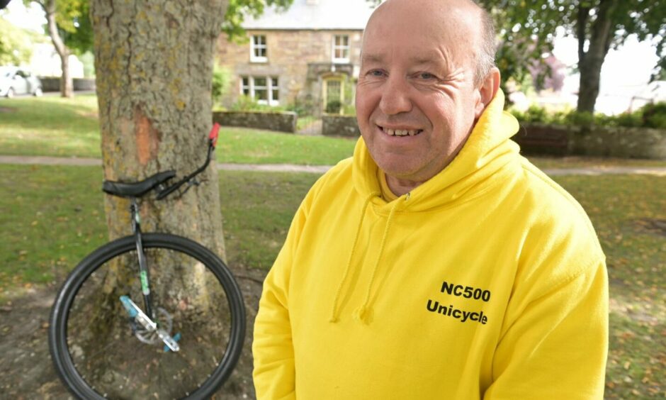 North man to unicycle NC500 for alcohol recovery programme