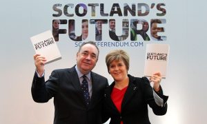 Nicola Sturgeon and Alex Salmond made bold predictions of oil revenues for independence. Andrew Milligan/PA Wire