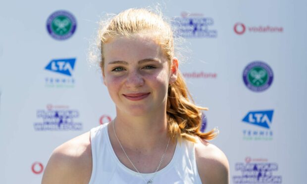 Aberdeen's Jessica Currie who featured in the national finals at the Play Your Way to Wimbledon event. Picture by Sportsbeat
