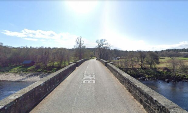 Emergency services were called to a crash near Potarch Bridge on Saturday. Image by Google Maps.