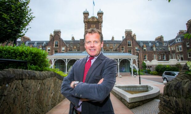 Stephen Leckie pictured outside Crieff Hydro