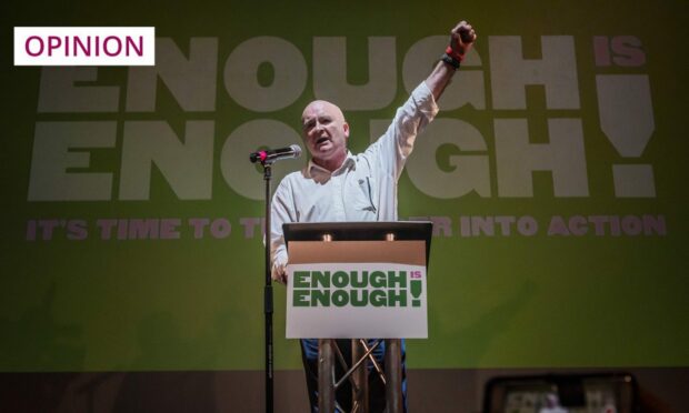 Mick Lynch speaks at the launch of the Enough is Enough campaign (Photo: Guy Bell/Shutterstock)