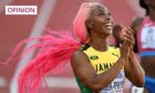 Silver medalist Shelly-Ann Fraser-Pryce of Team Jamaica celebrates after competing in the Women's 200m final during the World Athletics Championships (Photo: Lemmy K/SIPA/Shutterstock)