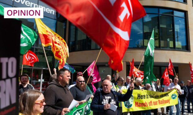 National Union of Rail, Maritime and Transport workers protesting in Edinburgh earlier this summer (Photo: Ewan Bootman/Shutterstock)