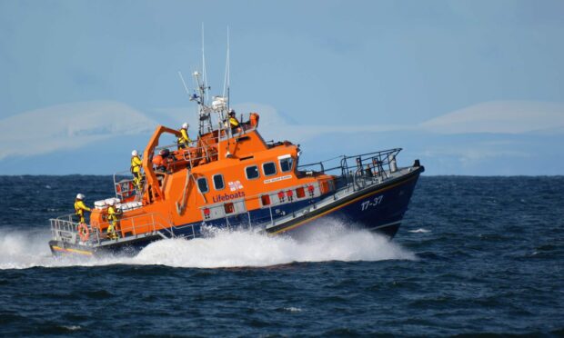 To go with story by Michelle Henderson. RNLI Buckie Severn-class lifeboat, the 'William Blannin'. Picture shows; Buckie lifeboat . Buckie . Supplied by Buckie Lifeboat  Date; 20/02/2022