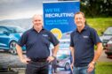 Mark Wilkie and Glen Kenington of TrustFord at the AllFord event. Image by  by Wullie Marr.