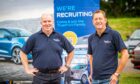 Mark Wilkie and Glen Kenington of TrustFord at the AllFord event. Image by  by Wullie Marr.