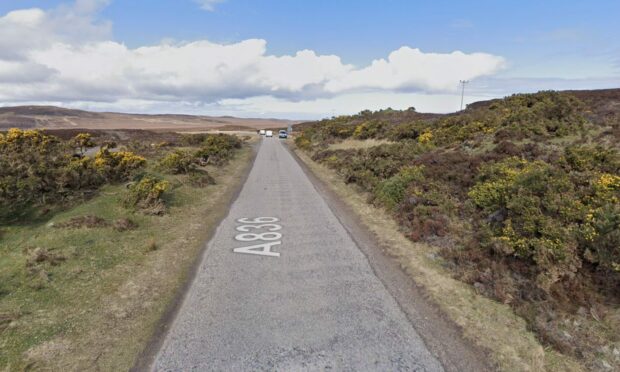 Emergency services were called to an incident on the A836 near Loch Crochach on Friday afternoon. Image by Google Maps.