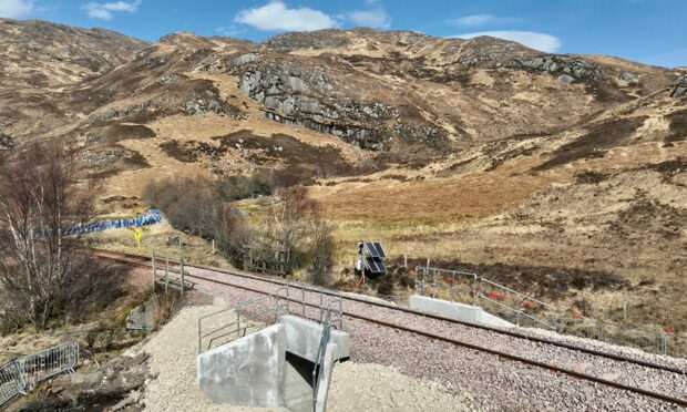 £1.8million-worth of work has been completed on the West Highland. Picture by Network Rail.
