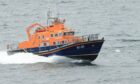 RNLI Buckie Severn-class lifeboat, the 'William Blannin' was conducting a training exercise when the alarm was raised. Image: Buckie lifeboat.