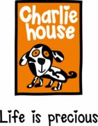 Charlie House logo with slogan Life is precious
