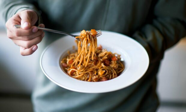 That's it. Rab's never eating in a restaurant again. It's messy!